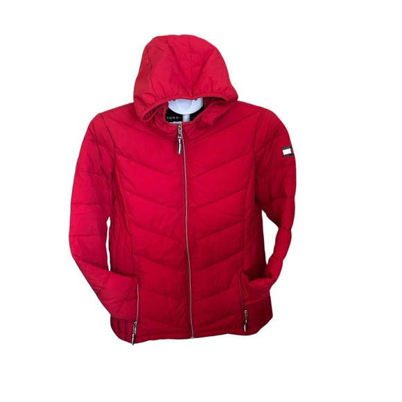Tommy Hilfiger Jackets & Blazers - Tommy Hilfiger Women’s Vibrant Red Puffer Jacket